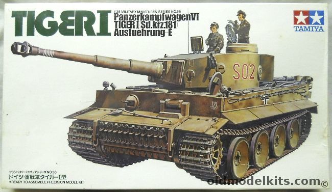Tamiya 1/35 Tiger I Sd.Kfz. 181 Ausf E, MM156 plastic model kit
